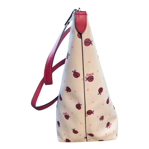 Coach Gallery Tote in Ladybug Floral Print - Flawed Gem DIY Restored - Picture 5 of 16